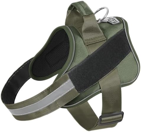 Bolux Dog Harness, No-Pull Reflective Dog Vest, Breathable Adjustable Pet Harness with Handle for Outdoor Walking - No More Pulling, Tugging or Choking by Bolux