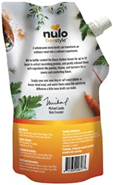 Nulo Freestyle Bone Broth, Premium Food Topper for Cats and Dogs, with Collagen and Chondroitin Sulfate to Help Boost The Quality of Your Pet’s Coat and Skin, 20 FL Oz Pouch (Pack of 2) - Image 2