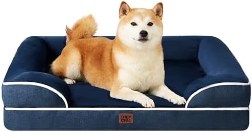 EHEYCIGA Orthopedic Dog Beds Large Sized Dog, Waterproof Washable Pet Bed by EHEYCIGA