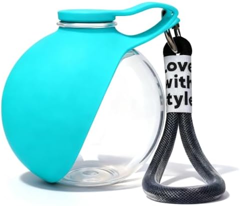 Generic 2-in-1 Blue Dog Water Bottle 10oz Travel Bowl Feeder by Unknown