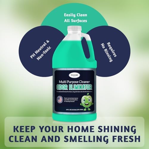 Multi Purpose Cleaner Pet Odor eliminator 64oz - Concentrate MAKES 32 GALLON - MADE IN USA- pH Neutral - Strong Floor Cleaner Odor eliminator - Stain Remover Cleaner & Deodorant (64 Fl Oz, Sky Breeze) - Image 6