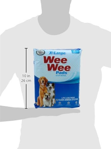 Four Paws Wee-Wee Superior Performance Unscented Extra-Large Pee Pads for Dogs & Puppies, Quilted Leak-Proof Dog Housebreaking Potty Training Floor Protection, 28" x 34", 14 Count - Image 3