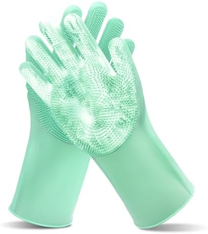 Pet Grooming Gloves—Dog Washing Gloves with High-Density Teeth by MAIIU