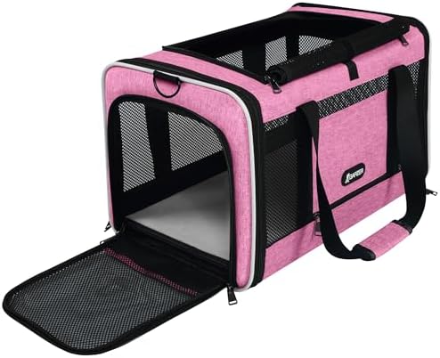 GAPZER Cat Carrier 18x11x11 Delta Airline Approved, Pet Plane Travel Crate by GAPZER