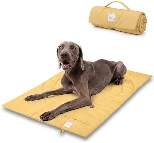 Lightly Padded Roll-Up Travel Dog Mat Settle & Place Training by Unknown