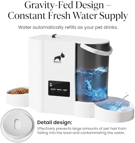 Automatic Cat Feeder 2-in-1 Cat Feeder and Gravity-Fed Water System - Image 6