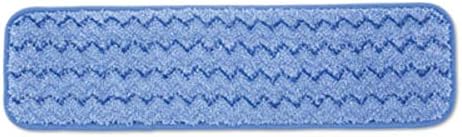 Rubbermaid Commercial Products 18-Inch Blue Microfiber Mop Head, Single-Sided Heavy Duty Cleaning Cloth, Ideal for Hardwood, Tile, Laminated Floors in Kitchen, Lobby, Office - Image 3