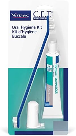 Virbac C.E.T.® Oral Hygiene Kit for Dogs | Poultry-Flavor Toothpaste | Fingerbrush and Pet Toothbrush,(Pack of 2) - Image 2