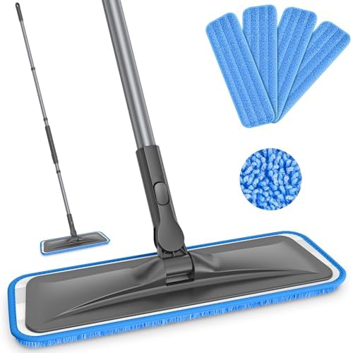 BPAWA Microfiber Mops for Floor Cleaning: Flat Mop for Hardwood Tile Wood by BPAWA