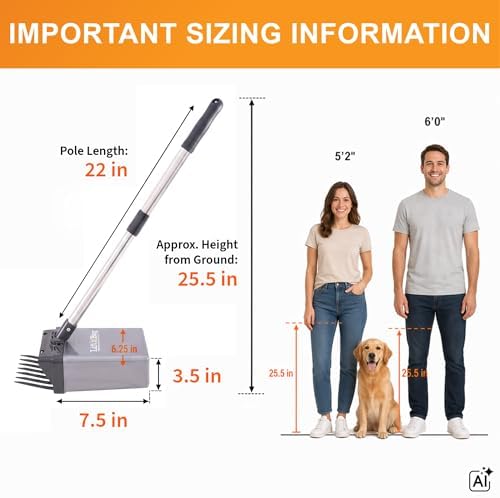 Neater Pet Brands Lift N' Bag Dog Pooper Scooper with 22" Pole, 15 Bags - Image 3