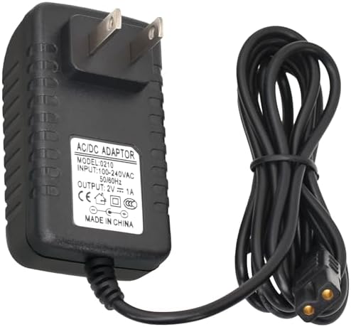 2V Charger Replacement for Wahl Shaver Shaper 8061, 8163, 8786-1001, 7367, 7029, 7060, 7035, 7339, 4000, 7063-017, ‎7065-017, WAKH4, 7064-017, 7061-917, 5-Star Series Trimmer Clipper Power Adapter by BOEEA