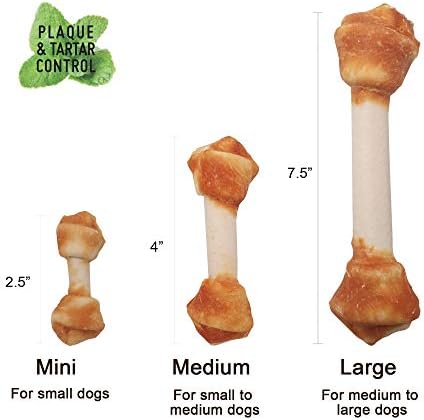 LuvChew Premium Dog Bones, Rawhide-Free, Made with Real Chicken and Wholesome Vegetables, Made with Limited Ingredients (Large 2pcs/Pack) - Image 6