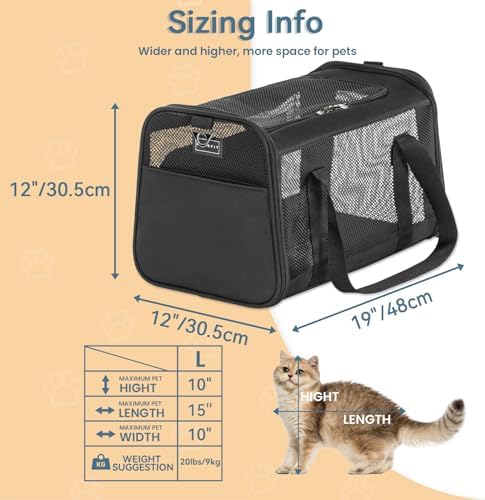 PETSFIT 19 x 12 x 12 Large Cat Carrier - Image 2
