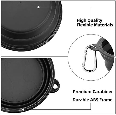 Kytely Large Collapsible Dog Bowls 2 Pack, 34oz Foldable Dog Travel Bowl - Image 3