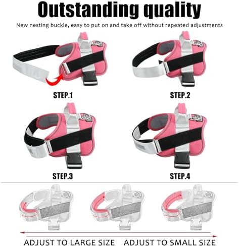 Bolux Dog Harness, No-Pull Reflective Dog Vest, Breathable Adjustable Pet Harness with Handle for Outdoor Walking - No More Pulling, Tugging or Choking - Image 3