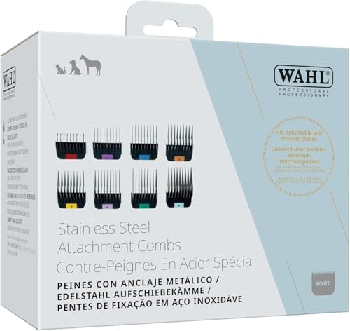 Wahl Pro Animal Stainless Steel Attachment Comb Set, Multicolor 1 - Image 4