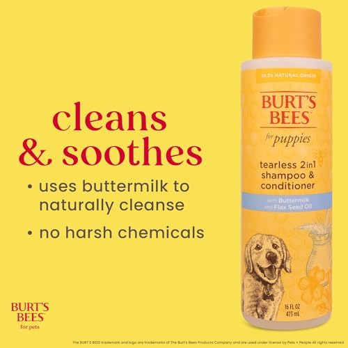 Burts Bees Tearless Puppy Shampoo & Conditioner with Buttermilk, 16 Fl Oz - Image 3