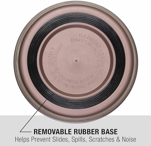 Loving Pets Bella Dog Bowls- Stainless Steel Dog & Cat Bowls - Spill Proof Dog Food Bowl, Cat Bowl, Puppy Essentials & Pet Supplies Great for Home & Travel (Small 10-20 lbs, Grape) - Image 3