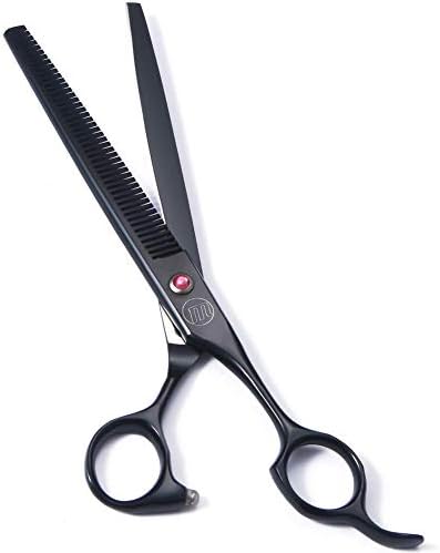 Professional Dog Grooming Scissors Set, 7 Inch/8 Inch Pet Grooming Scissors Chunkers Shears for Dog, Curved Dog Grooming Scissors, Thinning Shears for Dog with Grooming Comb - Image 5