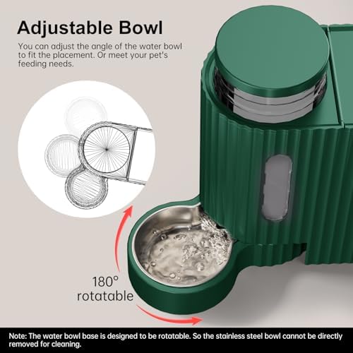 Gravity Automatic Cat Feeder, Water & Food Dispenser Set, Stainless Bowls - Image 4