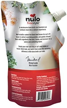 Nulo Freestyle Bone Broth, Premium Food Topper for Cats and Dogs, with Collagen and Chondroitin Sulfate to Help Boost The Quality of Your Pet’s Coat and Skin, 20 FL Oz Pouch (Pack of 2) - Image 2