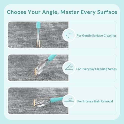 LINTPLUS Pet Hair Remover Kit (Max + Pro 2-Pack) – Oversized Carpet Rake for Large Areas & Compact Scraper for Furniture, Cars & Stairs, Heavy-Duty Copper Blade Set for Dog & Cat Hair - Image 5