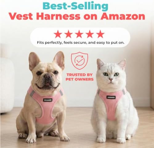 Voyager Step-in Air Dog Vest Harness - Pink, Large - Image 6