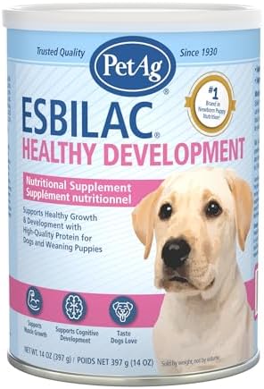 PetAg Esbilac Healthy Development - 14 oz - Great Tasting Nutritional Supplement for Dogs and Weaning Puppies by PetAg