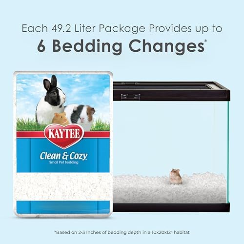 Kaytee Clean & Cozy Paper Bedding for Small Animals, White, 49.2 Liters - Image 2