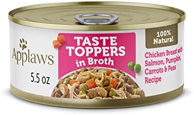 Applaws Taste Toppers Chicken & Salmon Wet Dog Food 12-Pack 5.5 oz Cans by Applaws