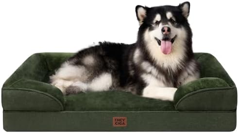 EHEYCIGA Orthopedic XXL Dog Bed, Waterproof Washable XL Big Pet Bed 48" by EHEYCIGA
