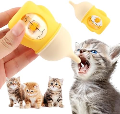 20ml Pet Feeder Bottle Puppy Bottles for Nursing Animal Feeding Bottles Kitten Bottle for Nursing Dog Cat Milk Feeding Bottl e (Color:Yellow) by Unknown