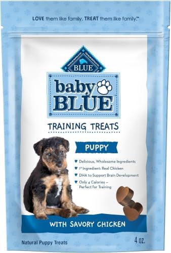 Blue Buffalo Baby Blue Training Treats Natural Puppy Soft Dog Treats, Savory Chicken 4-oz Bag (Pack of 6) by BlueBuffaloCompanyLtd