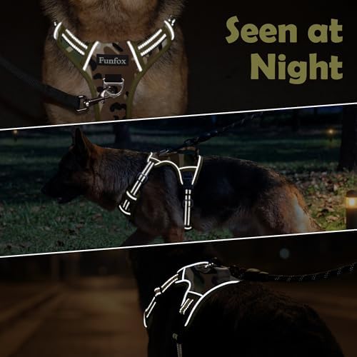 Funfox Dog Harness for Large Dogs, No Pull Pet Vest with Front Clip - Image 7