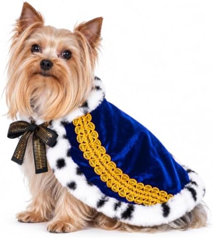 Lovelyshop Royal Velvet Pet Cloak, Blue, XS by Lovelyshop