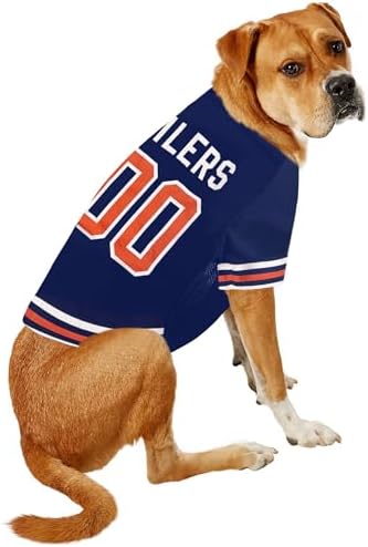Pets First NHL Hockey Edmonton Oilers Mesh Jersey for Dogs & Cats, Size Small, Licensed Dog Jersey with Your Favorite Hockey Team - Image 4
