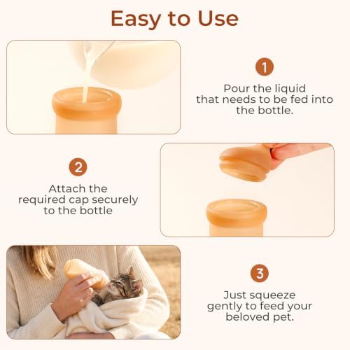 Anti-Choke Puppy Nursing Bottles, Silicone Feeding Nipple, Kitten Bottle - Image 4