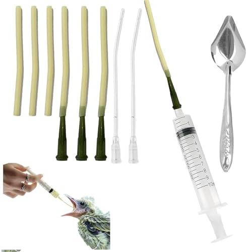10pcs Parrot Feeding Tools Bird Parrot Feeding Tubes Food Syringe by Unknown