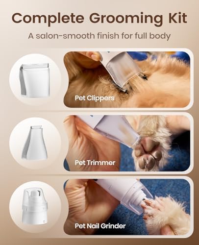oneisall Dog Grooming Vacuum Kit, 15000Pa, 6 Grooming Tools - Image 6