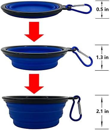 Collapsible Dog Bowl, 10 Pack, Portable, Safe, Reusable, Suitable for Indoor and Outdoor Activities - Image 3
