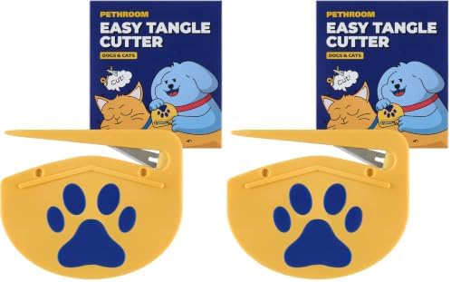 PETHROOM Easy Tangle Cutter for Dogs & Cats, Professional Dematting Tool (Pack of 2) by PETHROOM