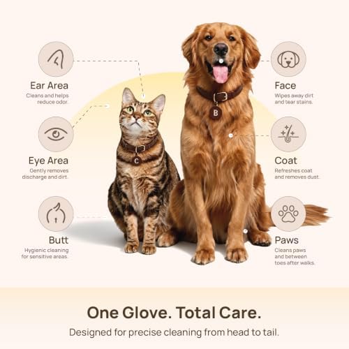 HICC PET Dog Wipes for Dogs & Cats, Glove Design, 20 Count - Image 6
