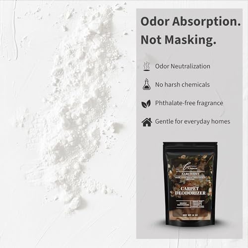 Lapew Narcissist Carpet Deodorizer Powder - Pet Safe Freshener for Vacuuming | Scented Odor Eliminator for Home | 16 oz - Image 3