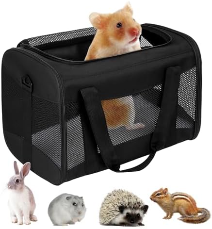 Cat Carrying Case - Pet Carrier Airline Approved, Protable and Breathable Pet Travel Carrier Removable Fleece Pad, Collapsible Cat Carrier Dog Carrier for Medium Cats Small Cats Dogs (Small, Black) by home