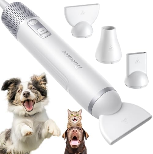 Buenkee Handheld Dog Dryer, 3HP High-Velocity Pet Hair Blower, White by Buenkee