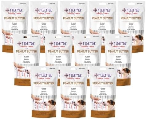 Café Nara Peanut Butter Flavored Lickable Treats for Dogs - Pack of 12 by Caf%C3%A9N%C3%A4ra