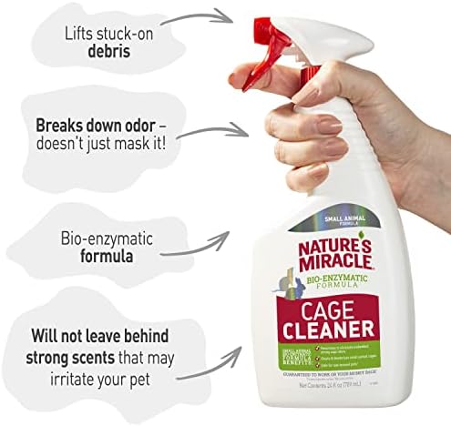Nature’s Miracle Cage Cleaner 24 fl Oz, Small Animal Formula, Cleans And Deodorizes Small Animal Cages, 2nd Edition - Image 5