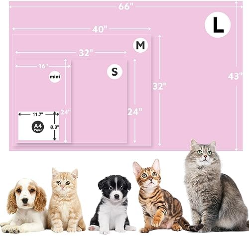 Stuffed Premium Soft Dog Couch Blanket, with Flannel Cute Paw Print, 30 * 70 inches, Cat Blanket Puppy Supplies Dog Products Stuff Essentials, Pink - Image 5