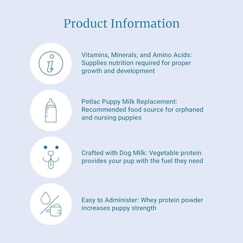 PetAg PetLac Milk Powder for Puppies - Puppy Milk Replacement for Newborn to 6-Week-Old Orphaned or Rejected Puppies - 10.5 oz Powdered Drink Mix(Pack of 2) - Image 5