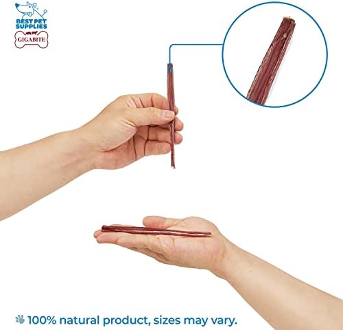 GigaBite Bully Sticks for Dogs All Natural Beef Pizzle Dog Chews, Odor & Rawhide Free Dog Treats, Long Lasting High Protein Chews Digestible Dental Dog Treat - Sticks (Slim 6"), Pack of 25 - Image 3